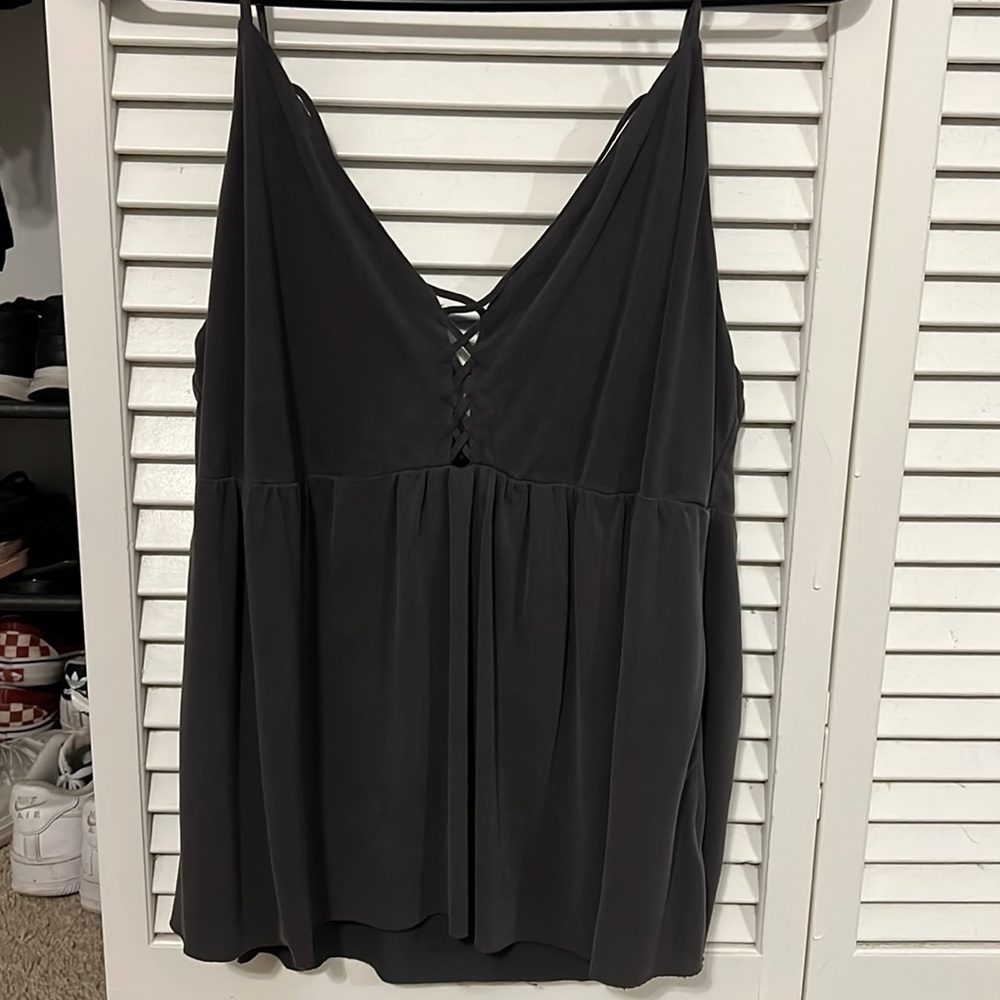 Gray American Eagle Soft and Sexy tank top